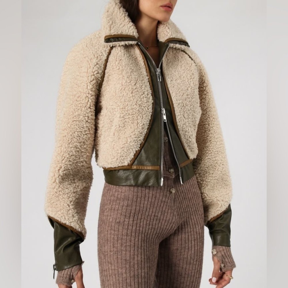 RUVE Javan shearling Jacket Size: small - Picture 7 of 8